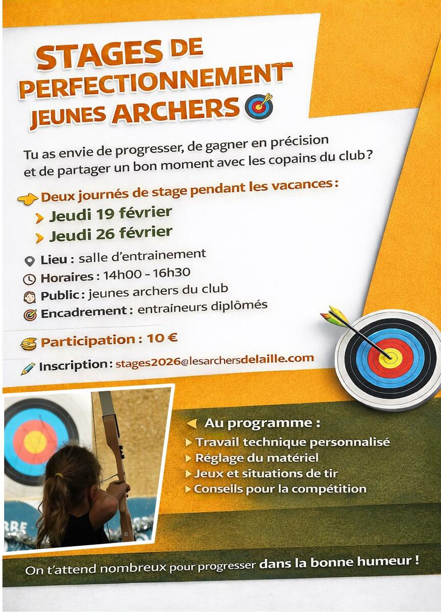 Stages de perfectionnement Jeunes Archers
