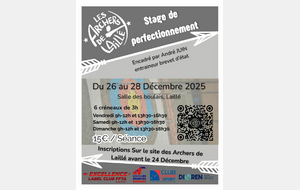 Stages de perfectionnement | Du 26 au 28 décembre 2025