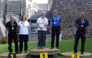 Le podium, sur les cinq nous sommes trois du même peloton ! 