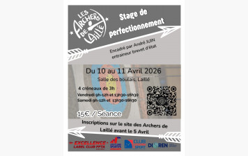 Stages de perfectionnement | Du 10 au 11 avril 2026