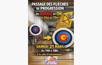 Passage de flèches U13 à S3 | Samedi 21 mars de 14h à 18h
