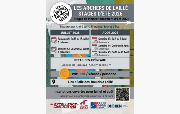 Stages de perfectionnement | Juillet &amp; Août 2026