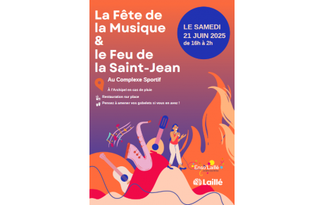 Laillé : Fête de la Musique et Feu de la Saint-Jean